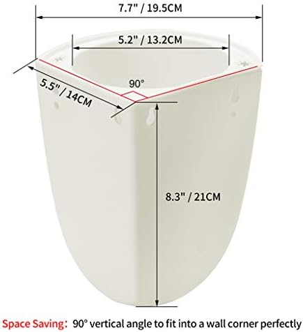 ORIMERC 2 Pack Corner Wall Mounted Hanging Planter Self Watering Triangle - Image 2