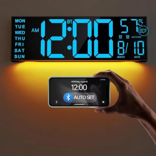 JALL 16.2" Large Digital Wall Clock by JALL