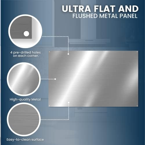 24" x 30" Reversible Metal Backsplash Matching screws | Compatible - Image 4