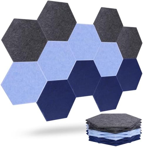 Acoustic Panels, Magrowill 12-Pack Soundproof Wall Panels 14 X 12 X 0.4 Inches by Magrowill