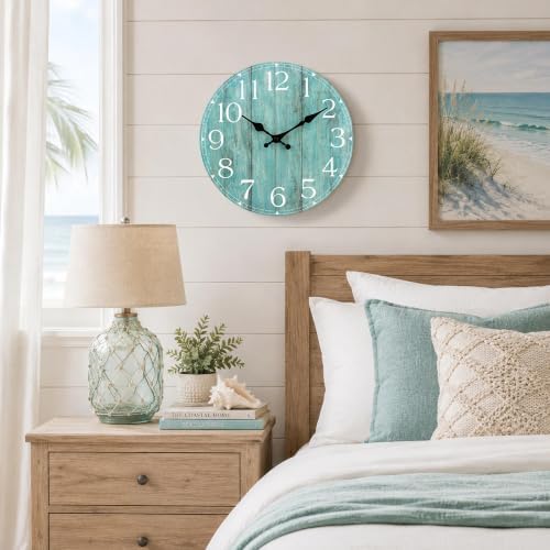 8 Inch Wall Clock, Silent Battery Operated Analog Clock - Image 5