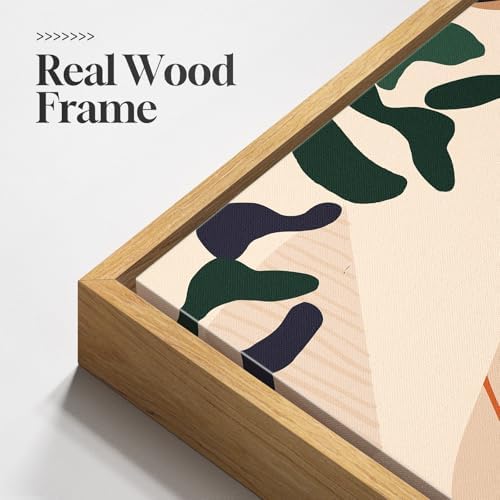 Framed Boho Abstract Tropical Botanical Wall Art - Image 5