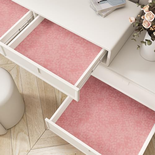 VEELIKE Rose Pink Felt Drawer Liner Self Adhesive Velvet Lining - Image 3