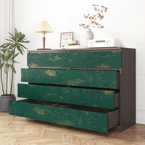 Wallercity Textured Green/Gold Marble Wallpaper Peel and Stick Countertops - Image 4