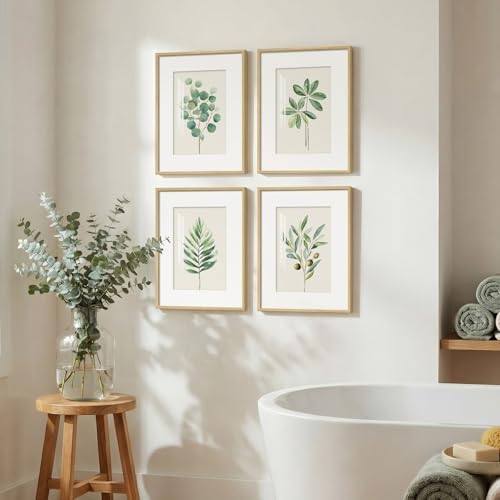 Framed Sage Green Botanical Plant Wall Art - Image 2
