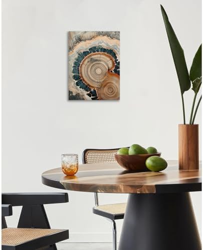 Tree Ring Wall Art Framed, Modern Nature Decor - Image 3