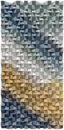 LIUZEYUE Abstract Pine Wall Sculpture Featuring Gradient Pine Composition - Image 2