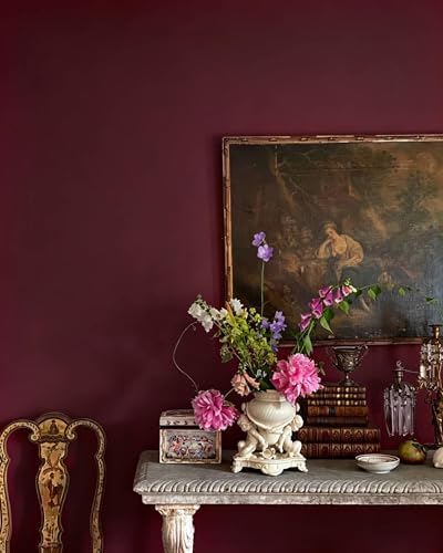 Dimoon 394''x17.7'' Red Peel and Stick Wallpaper Contact Paper Modern Self - Image 2