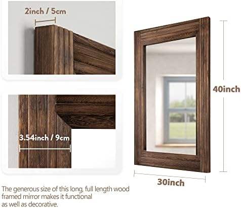 YOSHOOT Hand-Made Wooden Spliced Wall Mirror - Image 2