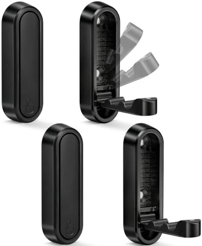 Foldable Wall Hooks, 40lb Heavy Duty, Zinc Alloy, 4 Pack by XSGTZMJ
