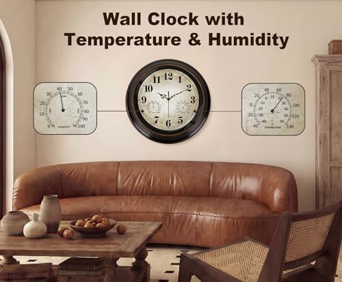 16 Inch Vintage Wall Clock - Image 2