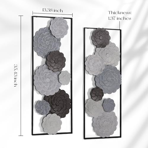 Oakrain 2 PCS Metal Wall Art - Image 2