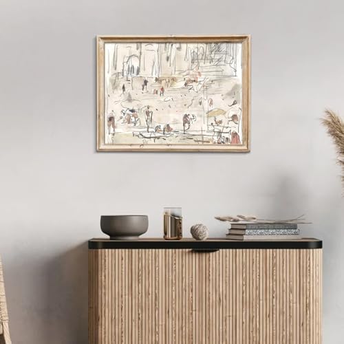 uniro Neutral Abstract Wall Art Prints | Minimalist Canvas Art - Image 6