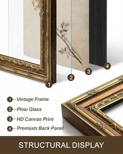 InSimSea Gold Framed Floral Wall Art - Image 3