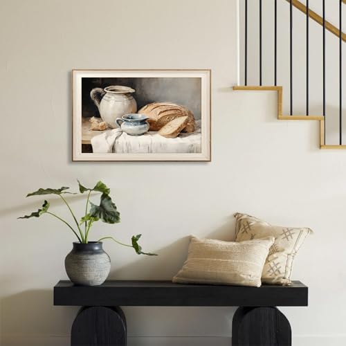 ASTRDECOR Framed Kitchen Wall Art, Modern Muted Still Life Painting Farmhouse - Image 5