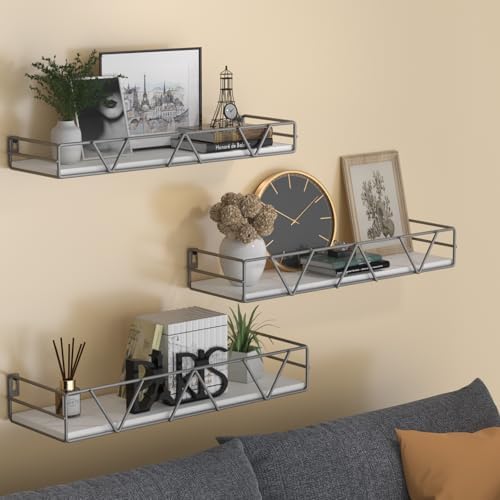 Floating Shelves Set of 3, Wood Wall Shelf, Farmhouse Shelf - Image 2