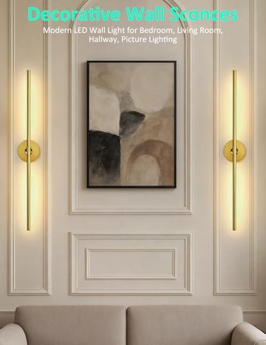 Wall Sconces Battery Operated Set of 2, 10000mAh Rechargeable Wall Lights - Image 2