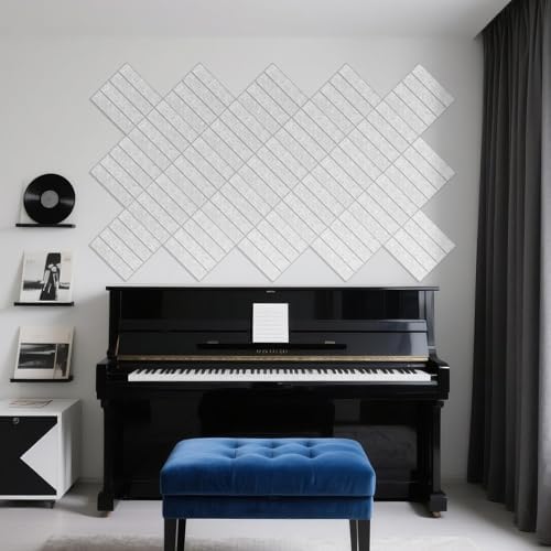 12 Pack Acoustic Panels, 11.8"x11.8" Sound Absorbing Wall Panel - Image 6