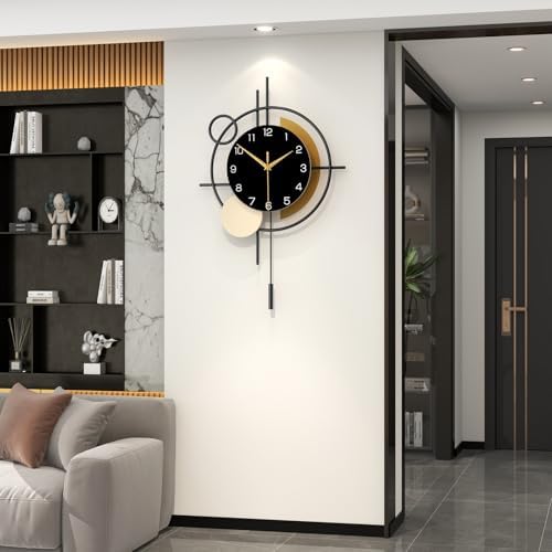 Large Wall Clock for Living Room Decor Modern Wall Clock Pendulum - Image 3