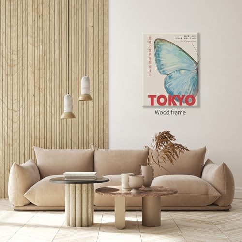 Japanese Nature Butterfly Poster Modern Minimalist Tokyo Art Wall Art Vintage - Image 6