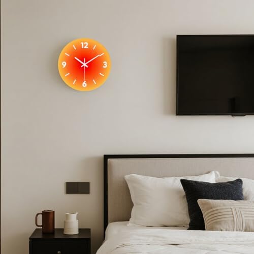 12 in Modern Wall Clock, Silent Glass Clock, Decorative Wall Clocks - Image 5