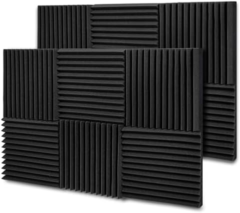 TroyStudio Thick Acoustic Foam Panels, Dense Soundproof Padding Tile, Recording by TroyStudio