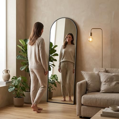 57"x18" Floor Mirror Full Length, Arched Full Length Mirror - Image 2