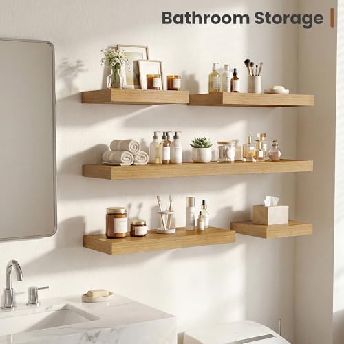 Vivelove Deep Floating Shelves for Wall 16x12” Set of 2 - Image 2