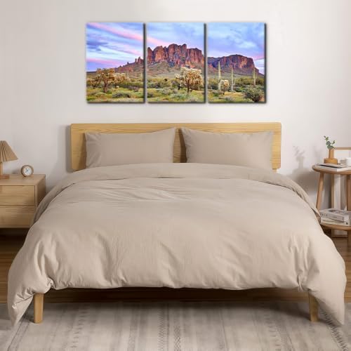 Pacimo Mountains Sunset Canvas Wall Decor Natural Landscape Wall Art Print on - Image 4