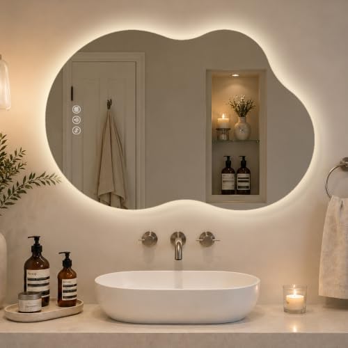 Saliwa Cloud LED Mirror for Bathroom by Unknown