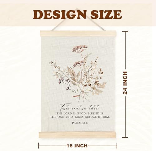 Supwhd Boho Floral Christian Wall Art - Image 6