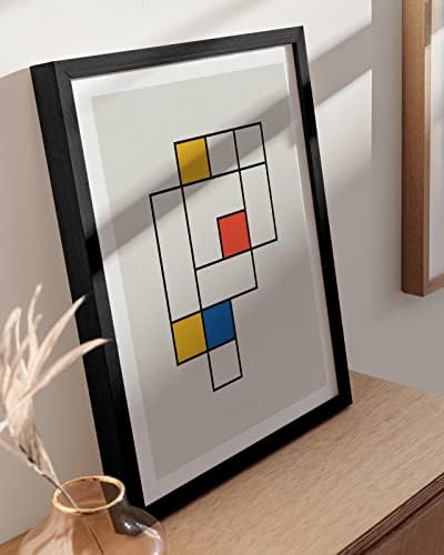 HAUS AND HUES Bauhaus Modern Mid Century Wall Art Print - Image 5