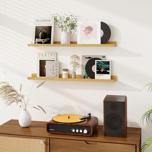 Dreamland Picture Ledge Shelf for Wall, Floating Shelves Set of 2, 36 Inch Long - Image 2