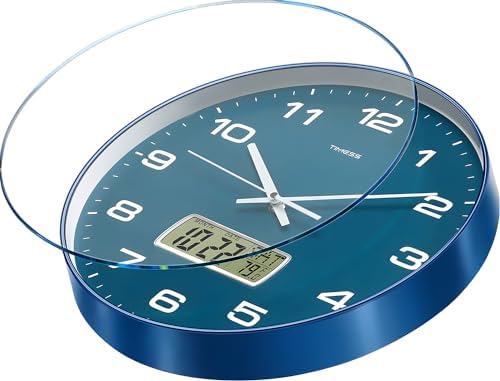 TIMESS 12-Inch Non-Ticking Analog Wall Clock - Image 2