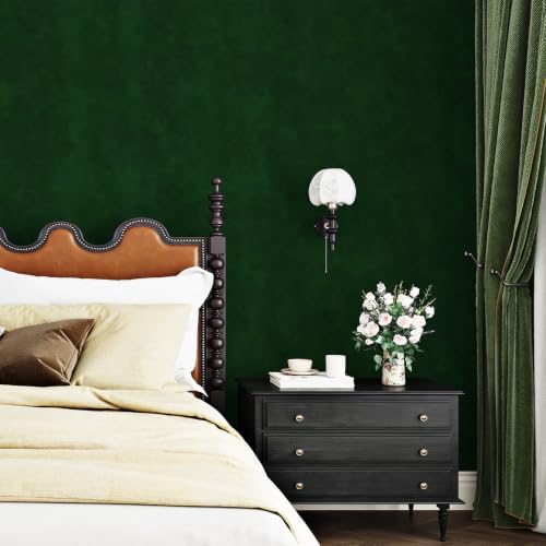 Dark Green Velvet Wallpaper Peel and Stick Textured Removable - Image 6