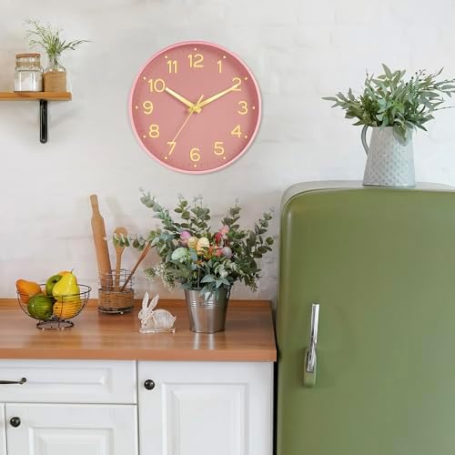 Roymnie 8 Inch Wall Clock, Battery Operated Silent Non Ticking Analog - Image 2