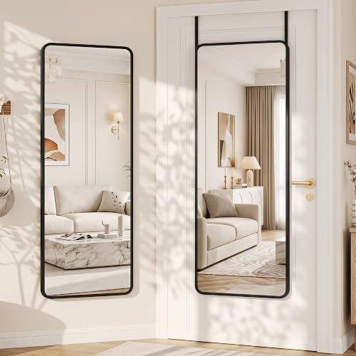 Suidia Full Length Mirror Over the Door&Wall Mounted, HD Shatterproof, Hanging by SuidiaMirror