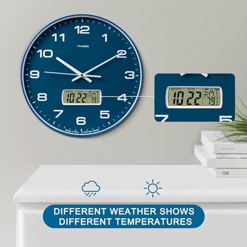 TIMESS 10-Inch Non-Ticking Analog Wall Clock - Image 5