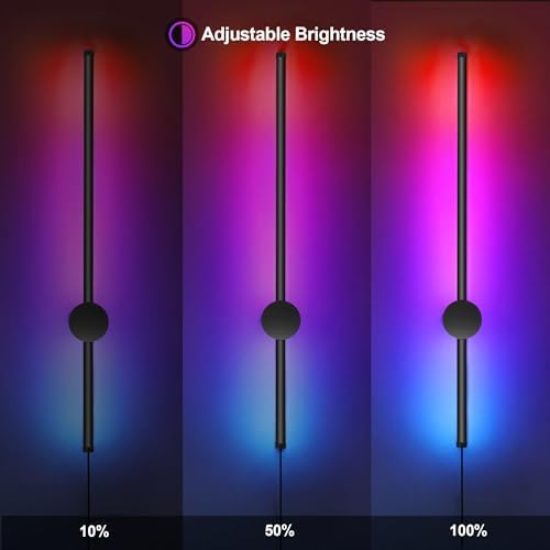 RGB LED Wall Sconces Set of Two - Image 5