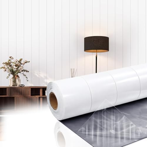 Geelin White Shiplap Peel and Stick Wallpaper by Geelin