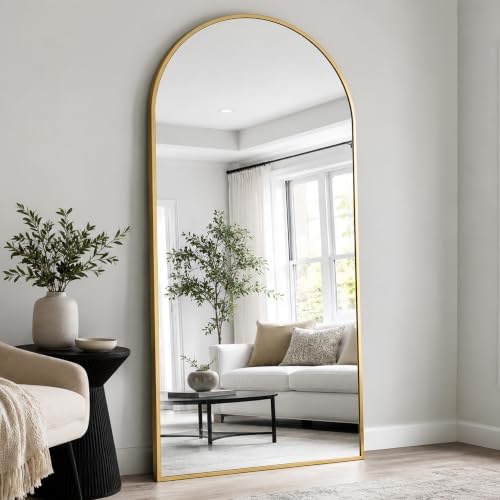 Floor Length Mirror, Wall Mounted Mirrors, Arched-Top Body Mirror - Image 3