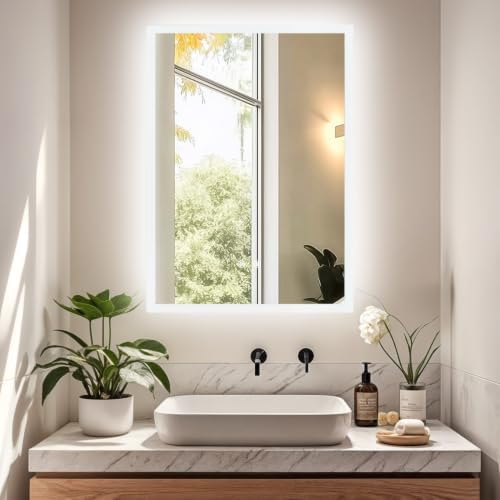 LUVODI Bathroom LED Mirror Backlit: Rectangular Vanity Mirror 24x32 inches - Image 3