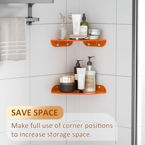 Sezanrpt 9.5x9.5 Inch Acrylic Corner Floating Shelf Set of 2, Security Cameras - Image 4