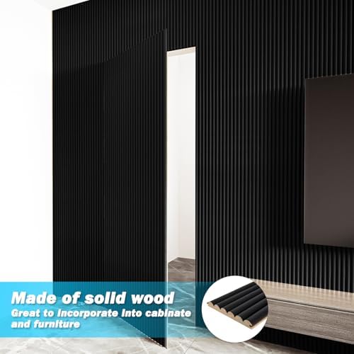 Art3d 108 x 5.7 Inch Fluted Wood Wall Paneling - Image 4