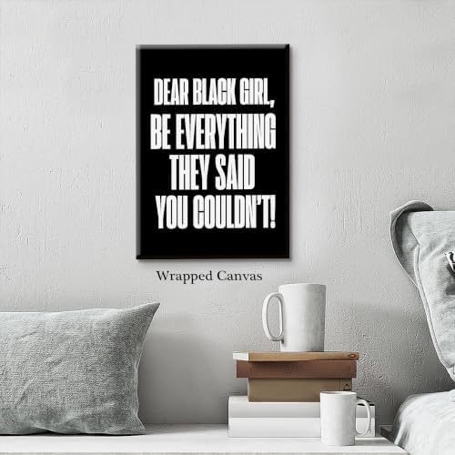 Be Everything They Said You Couldn't Motivational Canvas Wall Art, - Image 4