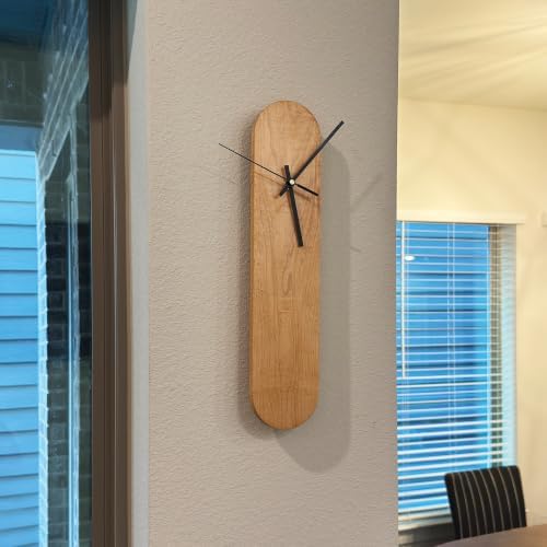 Maple Oval Wall Clock, Modern Minimalist, Chaos & Wit - Image 4