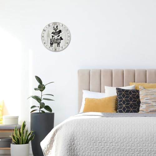 Retro Farmhouse Wall Clocks Battery Operated - Image 3