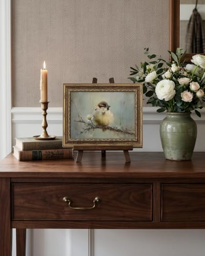 InSimSea Gold Framed Vintage Sparrow Bird Wall Art, 8x10 Inch - Image 5