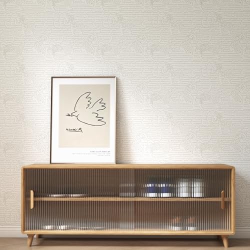 Peel and Stick Wallpaper Textured Beige Dot Leopard Pattern – Modern Removable - Image 5