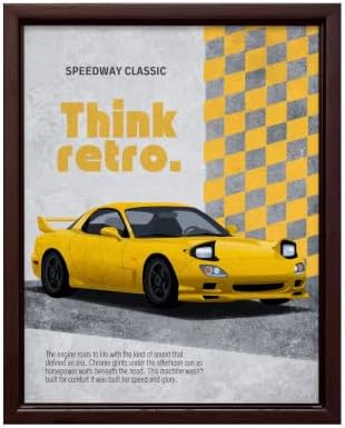 InkFlow Posters Retro Sports Car Canvas Poster by InkFlowPosters